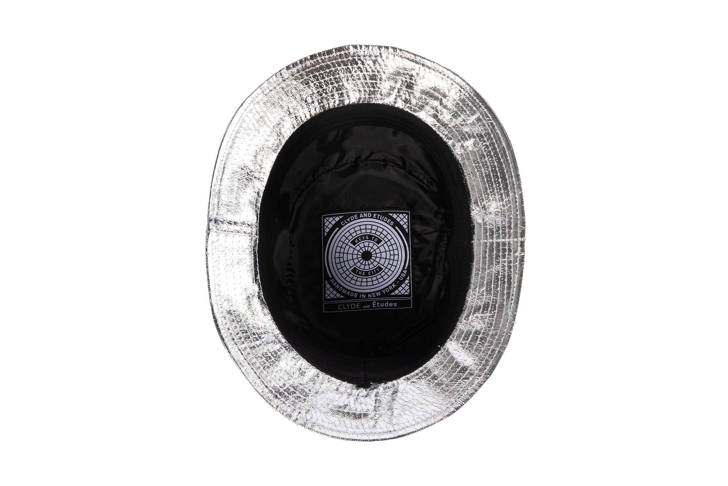 ÉTUDES x CLYDE Bucket Hat in Silver - CLYDE