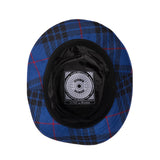 ÉTUDES x CLYDE Bucket Hat in Tartan Blue - CLYDE