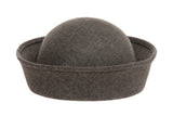 Crown Hat in Charcoal Wool - CLYDE
