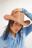 Cowboy Hat in 2 Tone Anemone Toquilla Straw - CLYDE
