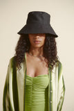 Ebi Bucket Hat in Black Denim - CLYDE