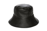 Ebi Bucket Hat in Black Lambskin - 1 left - CLYDE