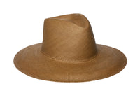 Caro Hat in Khaki Panama Straw - CLYDE
