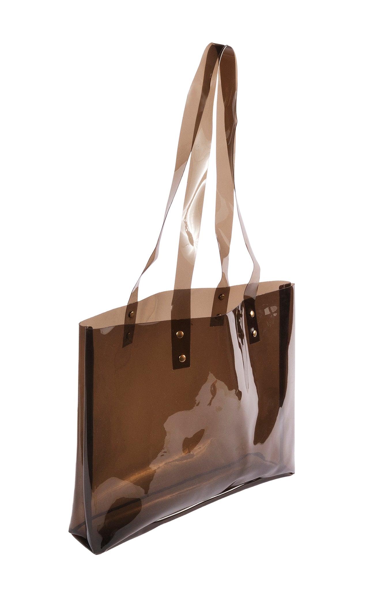Mirage Tote in Smoke Vinyl - CLYDE