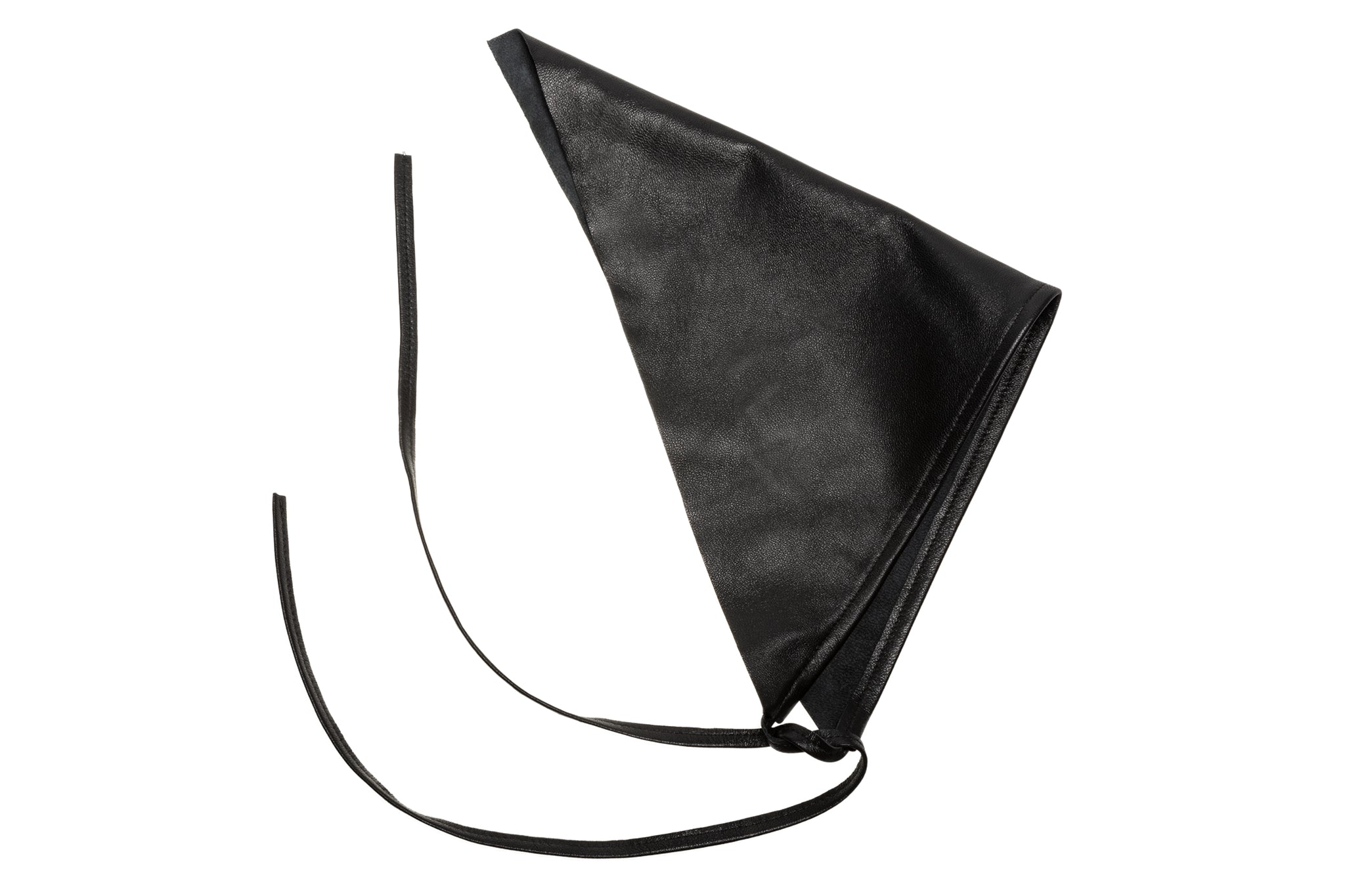 Lambskin Handkerchief in Black - CLYDE