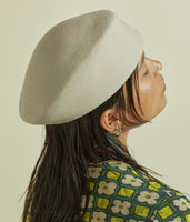 Sazy Hat in Alabaster Angora - CLYDE