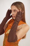 Tipless Moonlight Gloves in Distressed Mink Lambskin - CLYDE